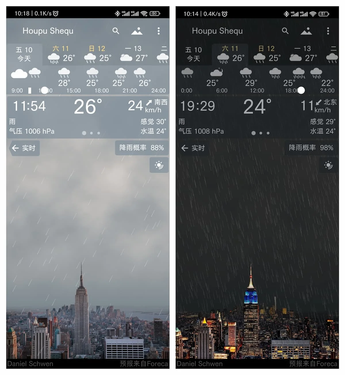 YoWindow安卓版-最好用的实时动态天气壁纸，壁纸24小时随天气预报变化